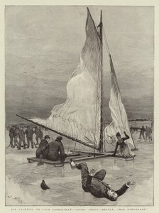 Ice Yachting on Loch Cobbinshaw, Ready About, Result, Man Overboard